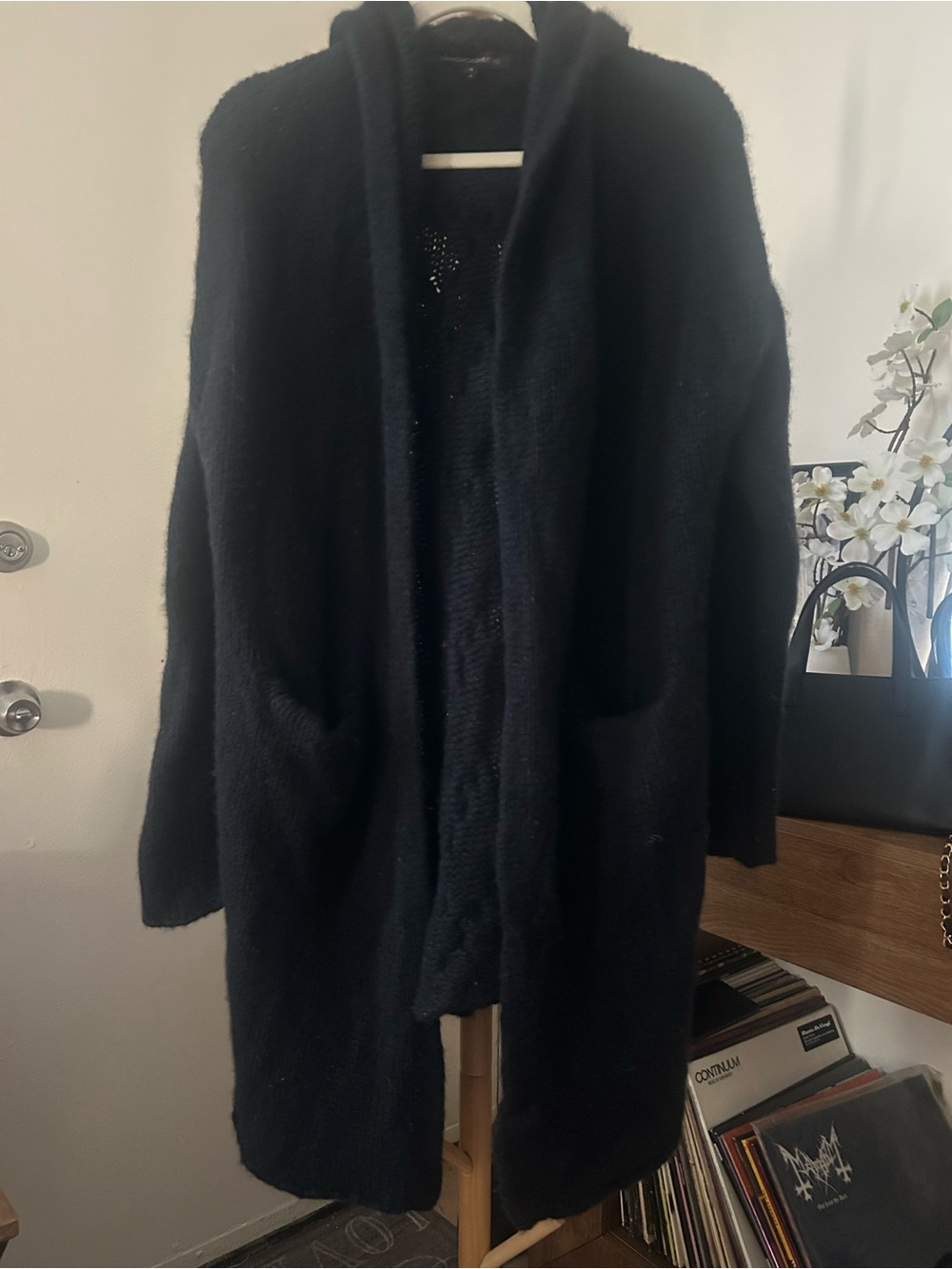 NakedCashmere cashmere Hooded Open-Front Cardigan